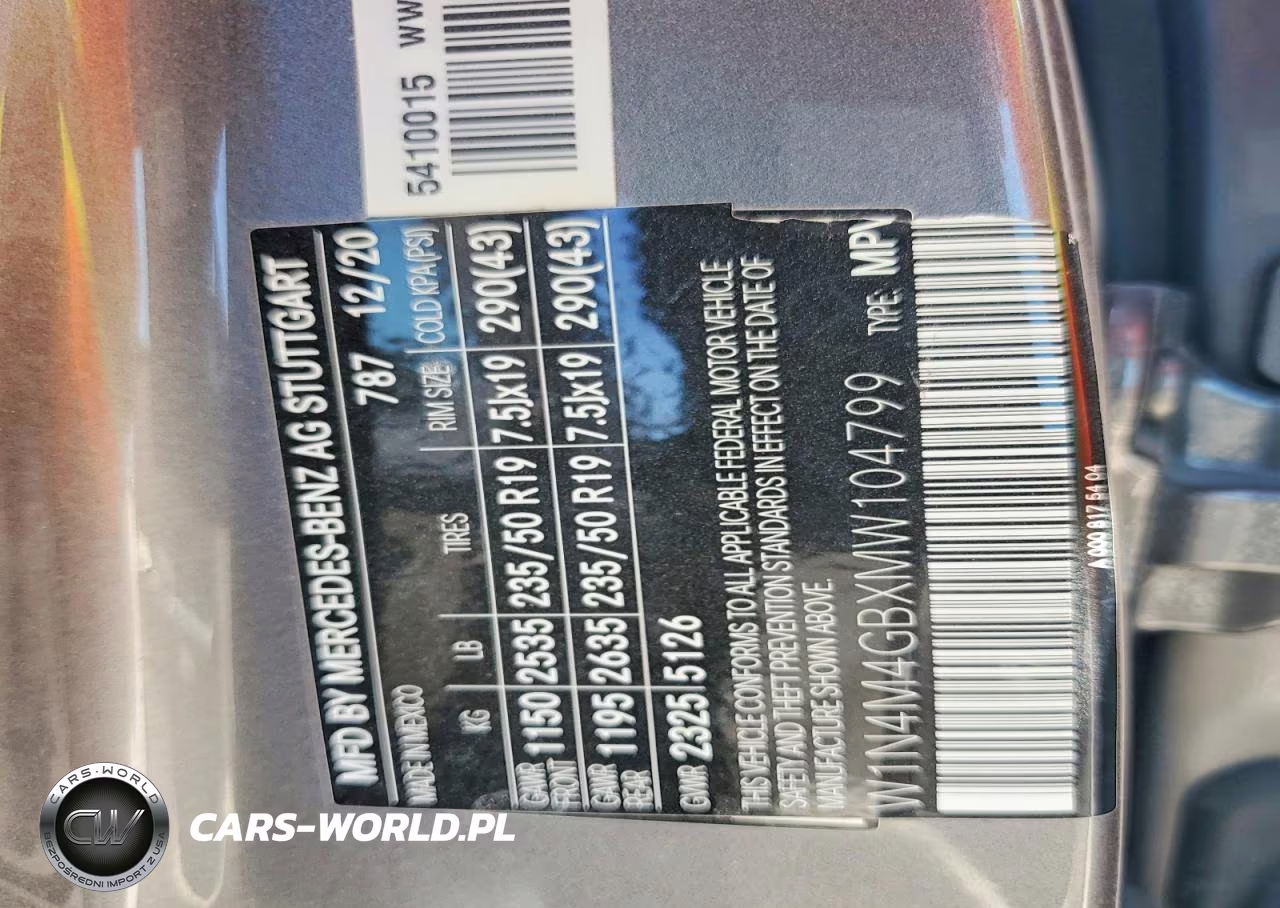 2021 Mercedes-Benz Glb 250 VIN:W1N4M4GBXMW104799 - 13