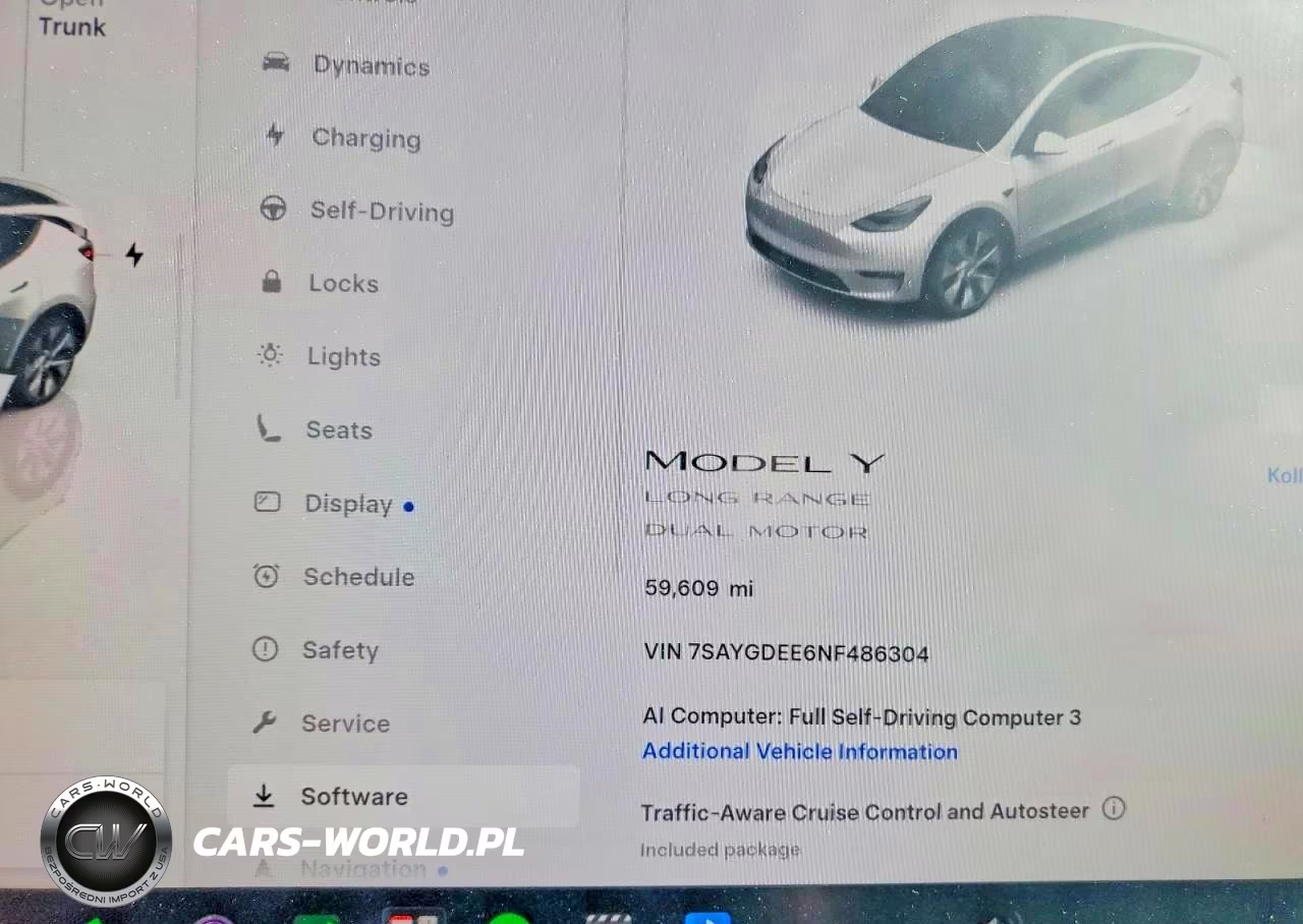 2022 Tesla Model Y VIN:7SAYGDEE6NF486304 - 9