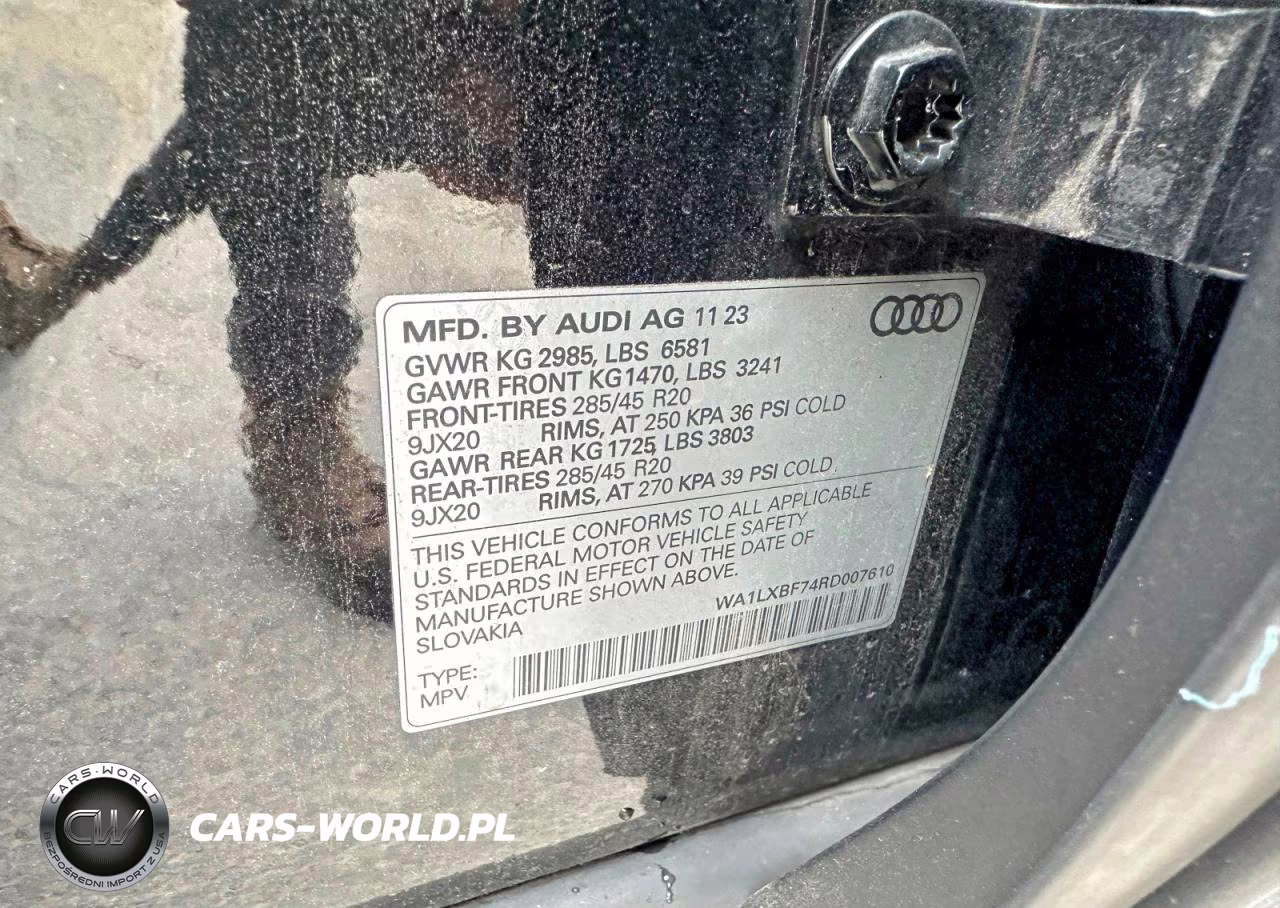 2024 Audi Q7 Premium Plus VIN:WA1LXBF74RD007610 - 10