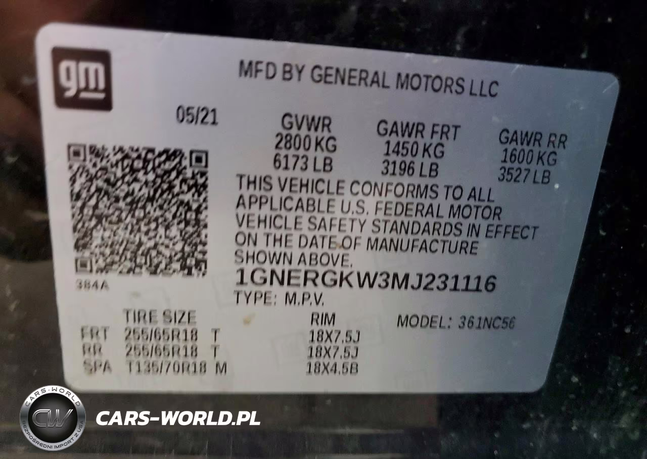 2021 Chevrolet Traverse Lt VIN:1GNERGKW3MJ231116 - 14