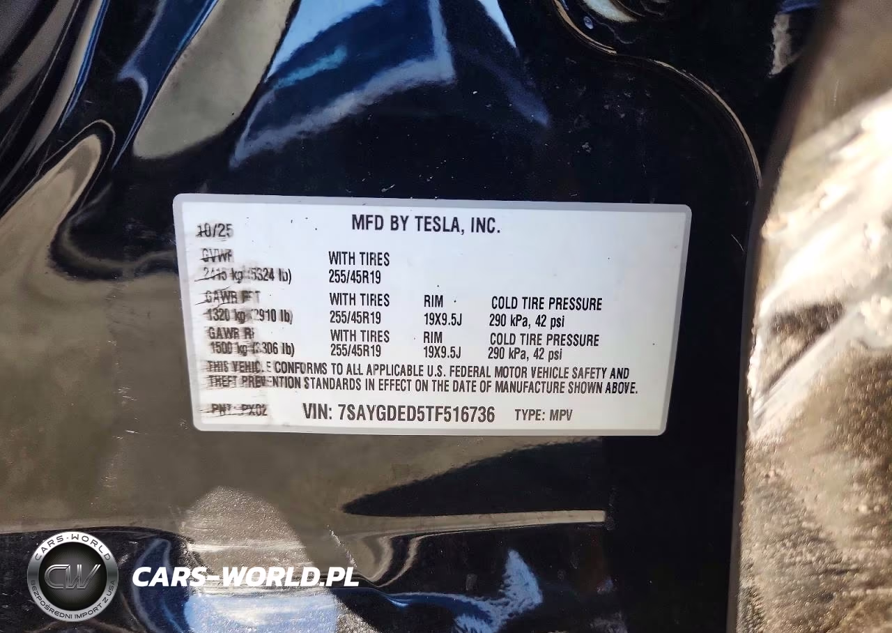 2026 Tesla Model Y VIN:7SAYGDED5TF516736 - 13