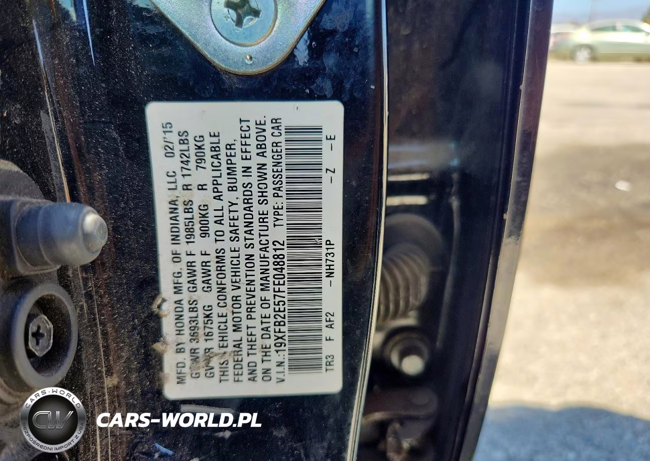 2015 Honda Civic Lx VIN:19XFB2E57FE048812 - 12