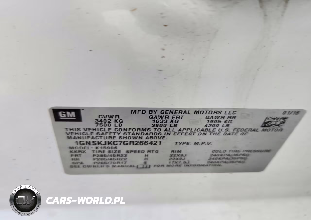 2016 Chevrolet Suburban K1500 Ltz VIN:1GNSKJKC7GR266421 - 14