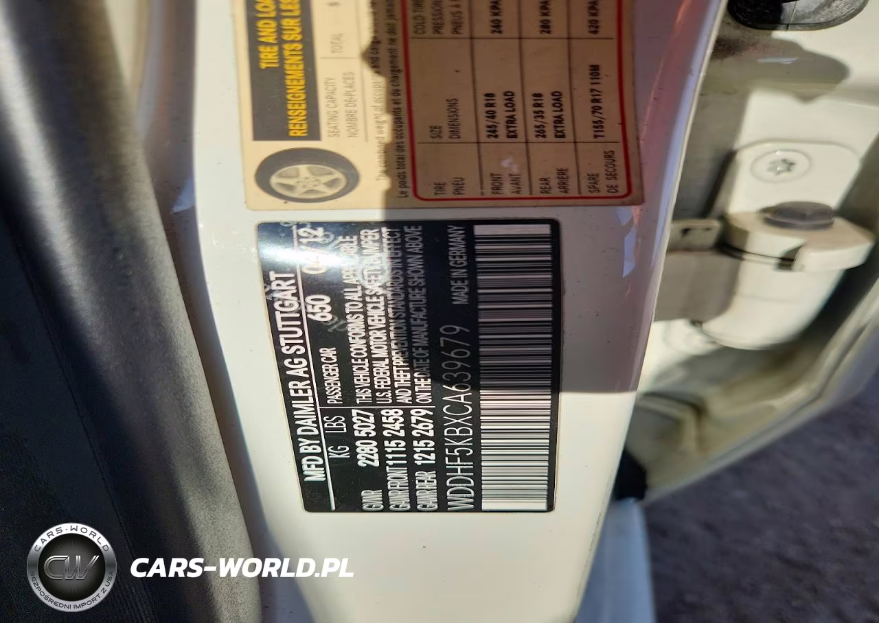 2012 Mercedes-Benz E 350 VIN:WDDHF5KBXCA639679 - 12