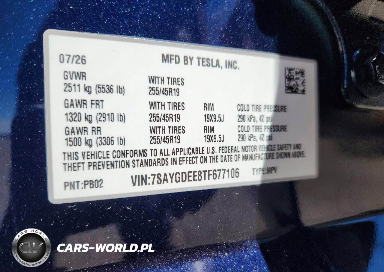 2026 Tesla Model Y VIN:7SAYGDEE8TF677106 - 13