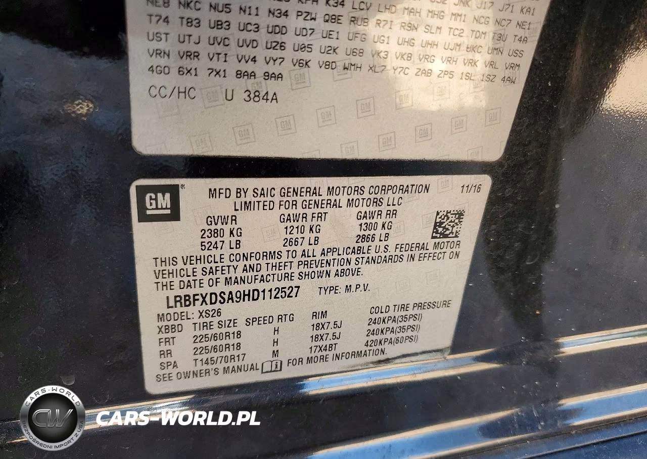 2017 Buick Envision Essence VIN:LRBFXDSA9HD112527 - 13