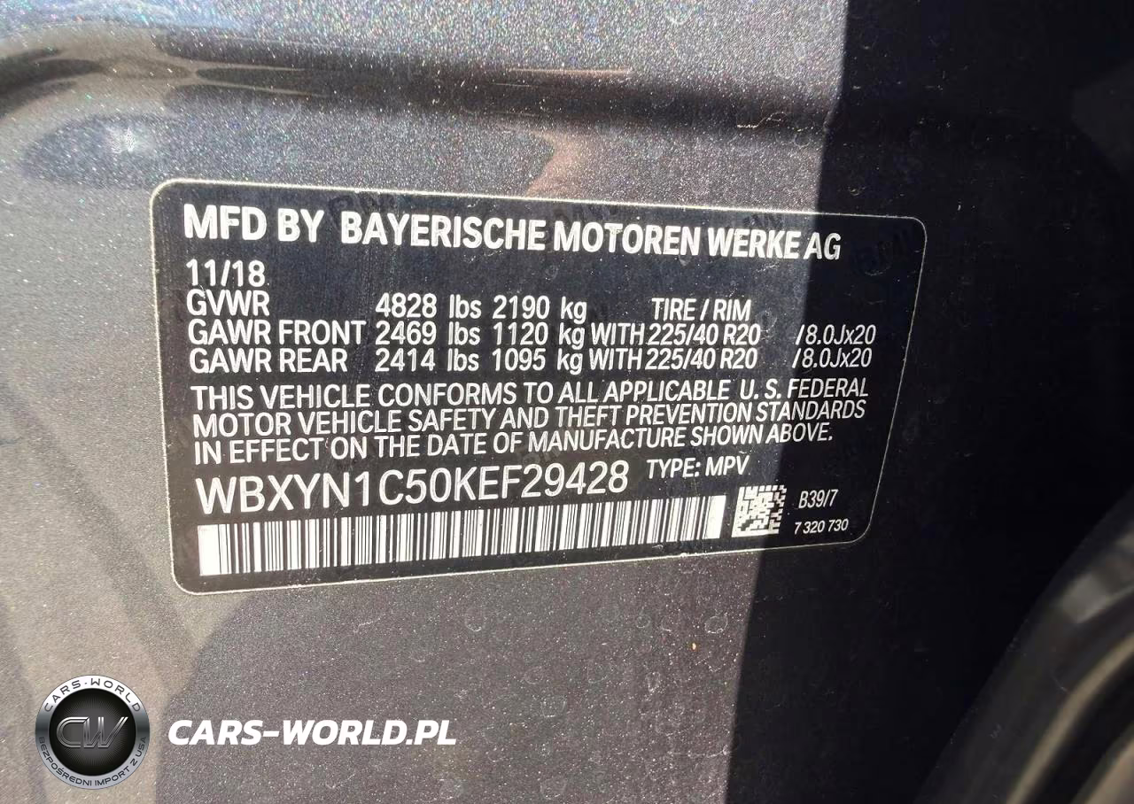 2019 BMW X2 M35I VIN:WBXYN1C50KEF29428 - 11