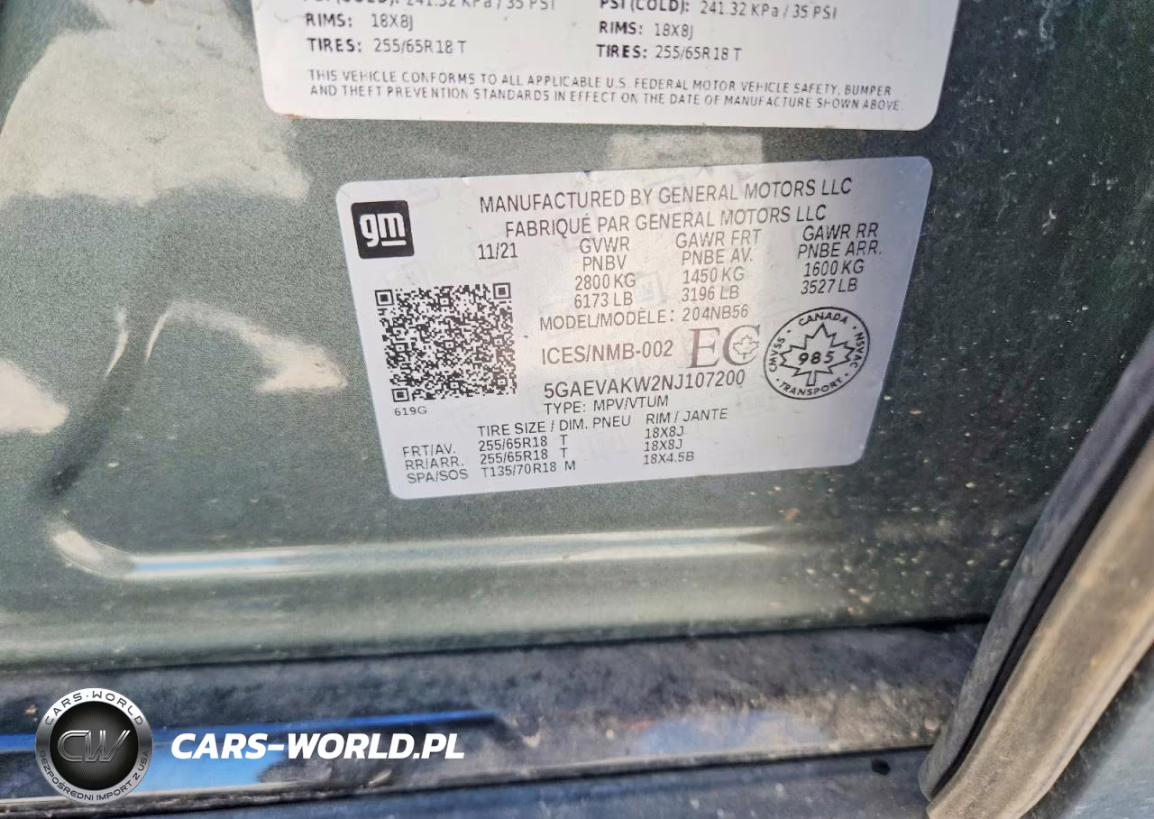 2022 Buick Enclave Essence VIN:5GAEVAKW2NJ107200 - 14
