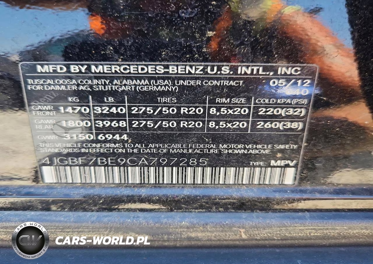2012 Mercedes-Benz Gl 450 4Matic VIN:4JGBF7BE9CA797285 - 13