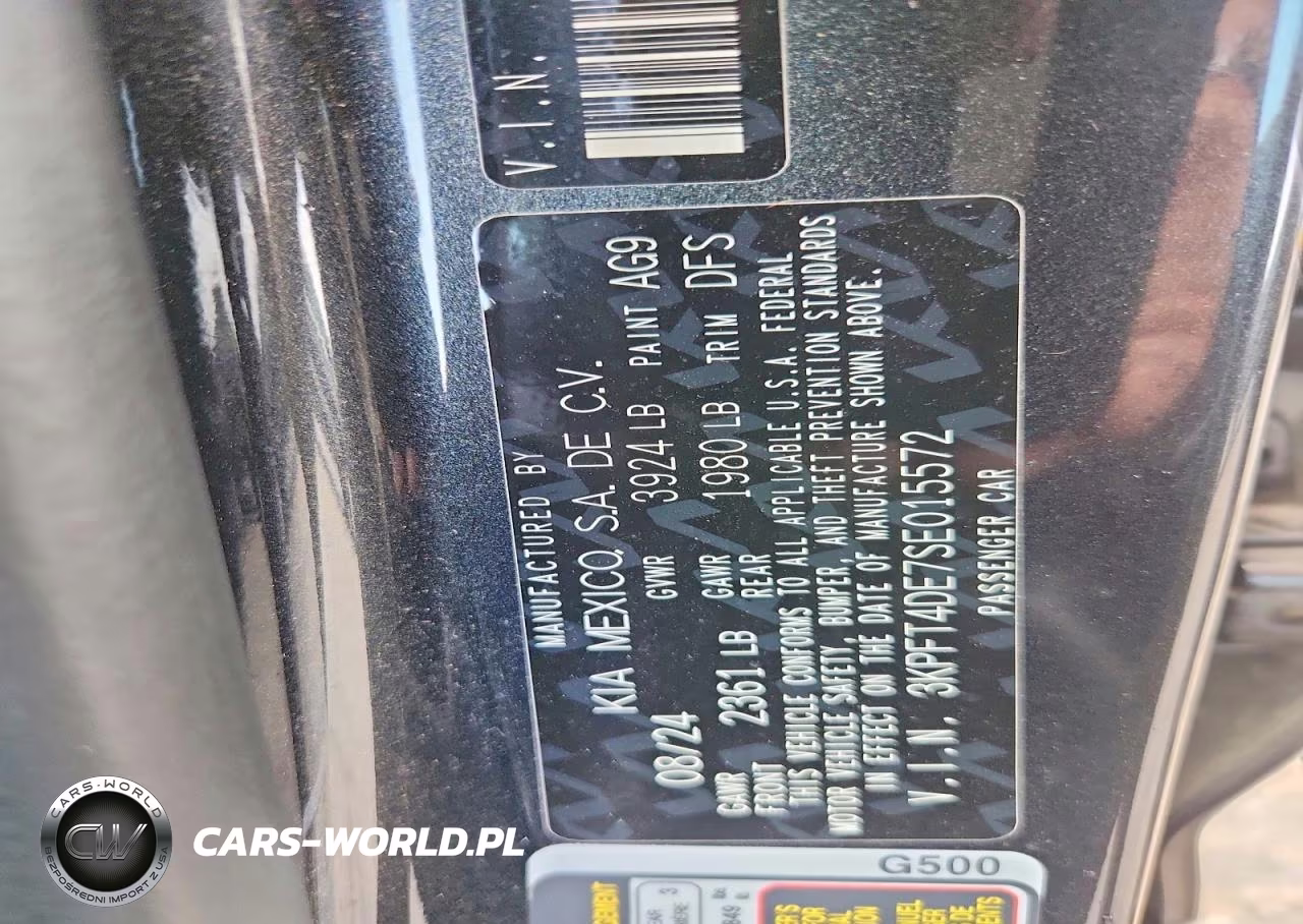 2025 Kia K4 Lxs VIN:3KPFT4DE7SE015572 - 12