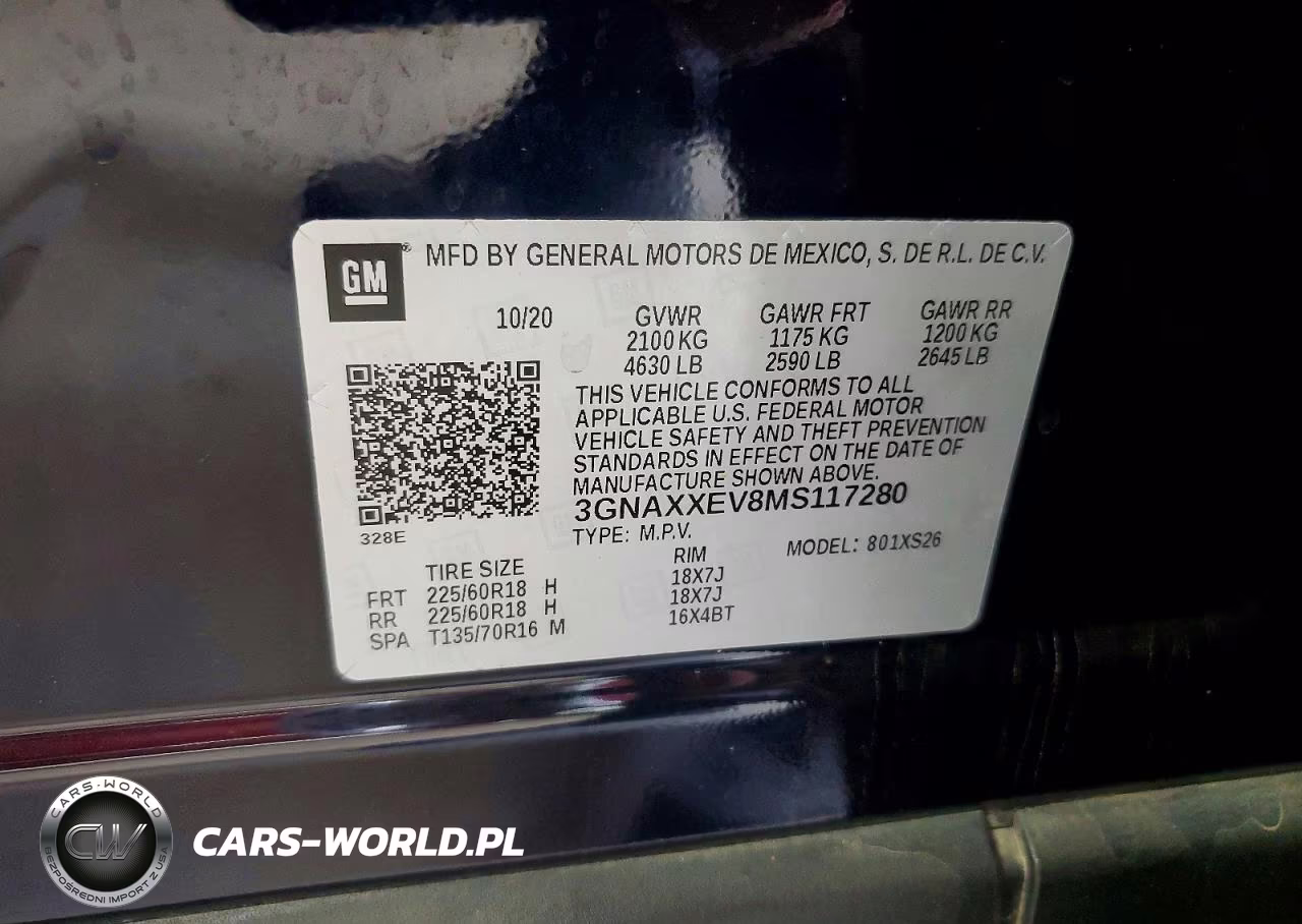 2021 Chevrolet Equinox Premier VIN:3GNAXXEV8MS117280 - 12
