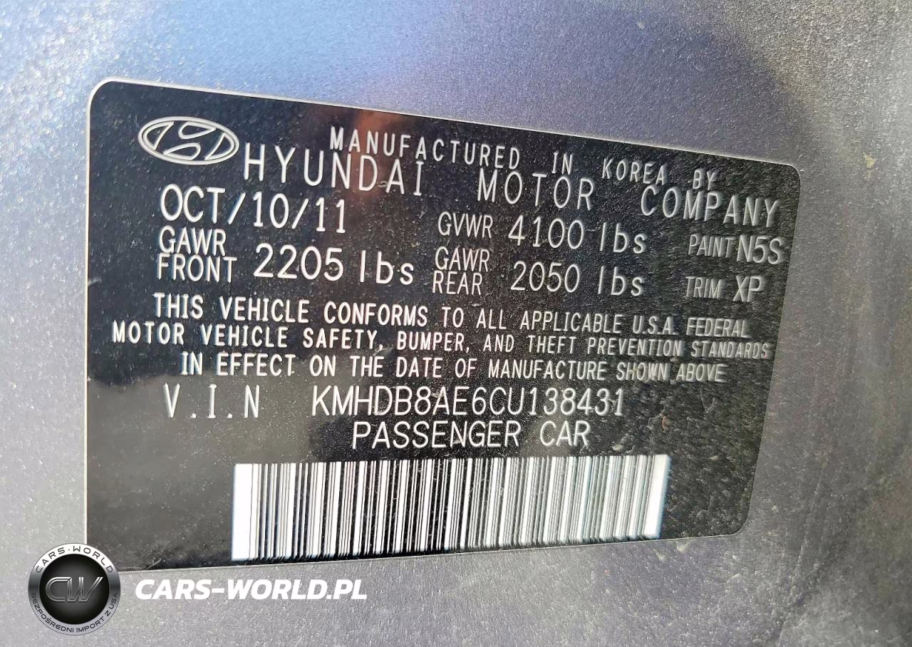 2012 Hyundai Elantra Touring Gls VIN:KMHDB8AE6CU138431 - 12