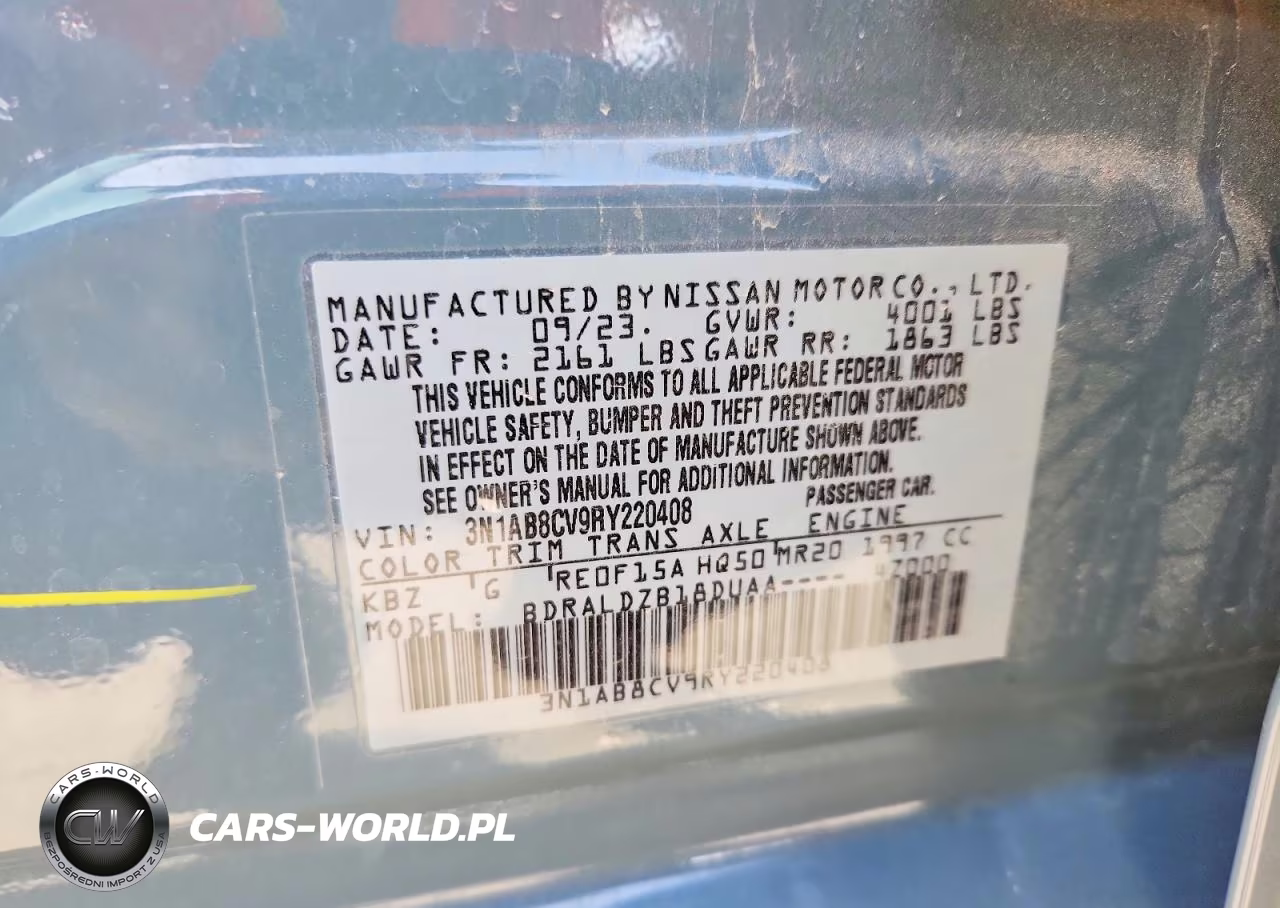2024 Nissan Sentra Sv VIN:3N1AB8CV9RY220408 - 12