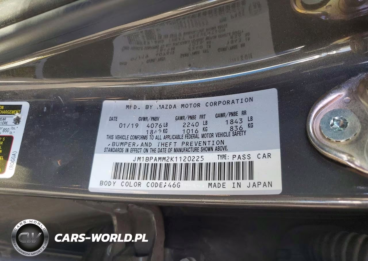 2019 Mazda 3 Preferred VIN:JM1BPAMM2K1120225 - 13