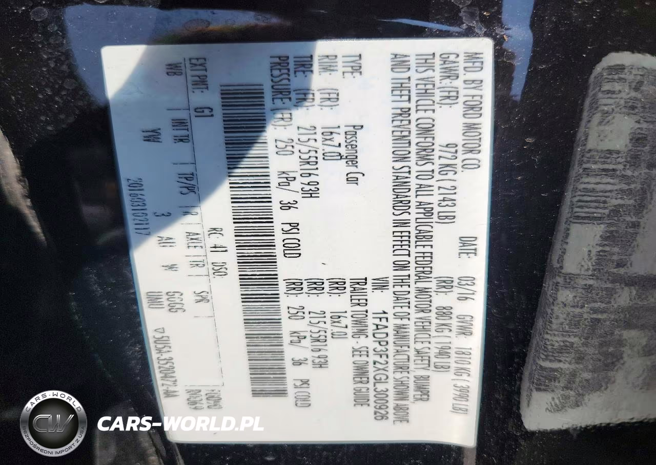 2016 Ford Focus Se VIN:1FADP3F2XGL300926 - 12