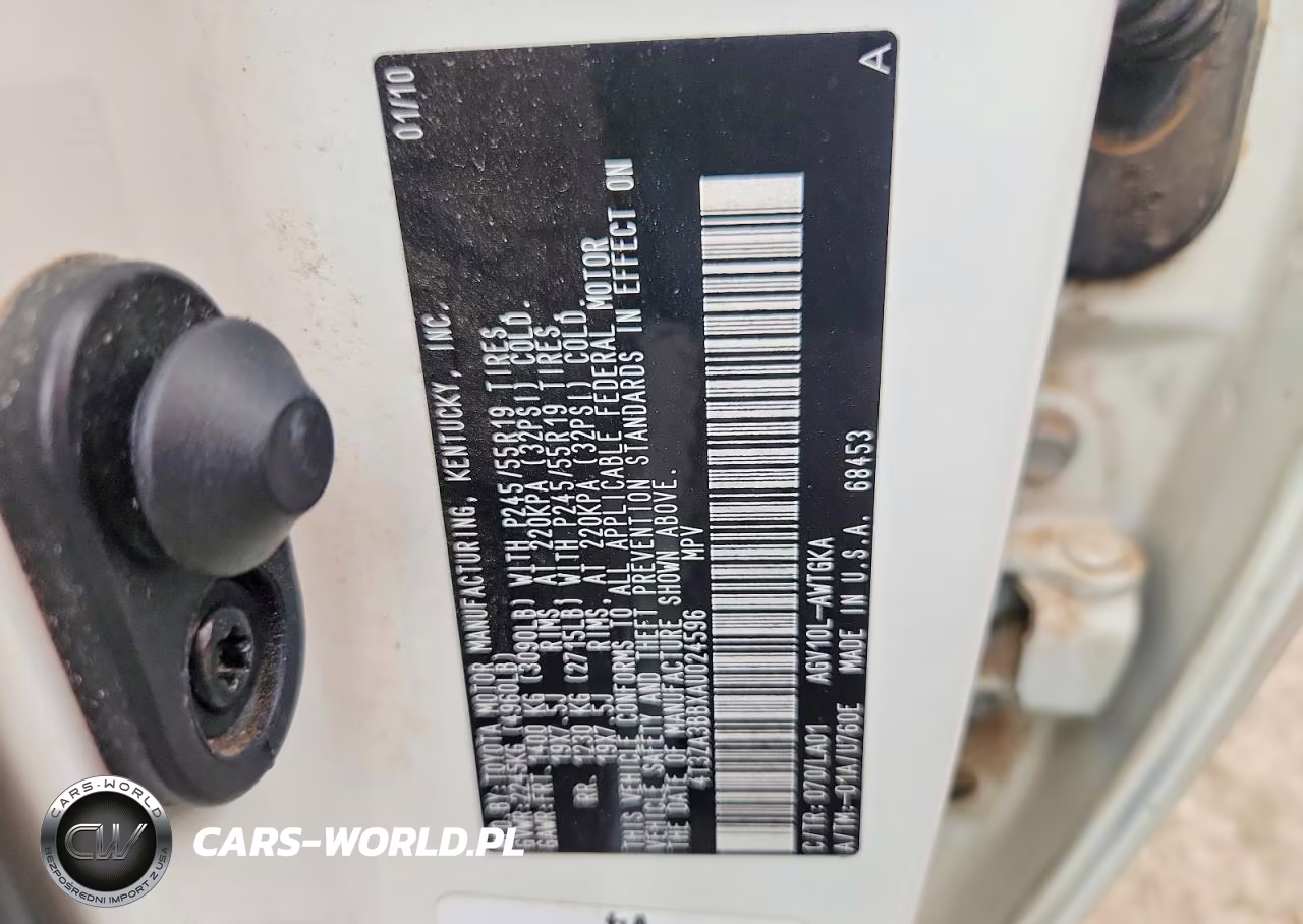 2010 Toyota Venza Fwd 4Cyl VIN:4T3ZA3BBXAU024596 - 13