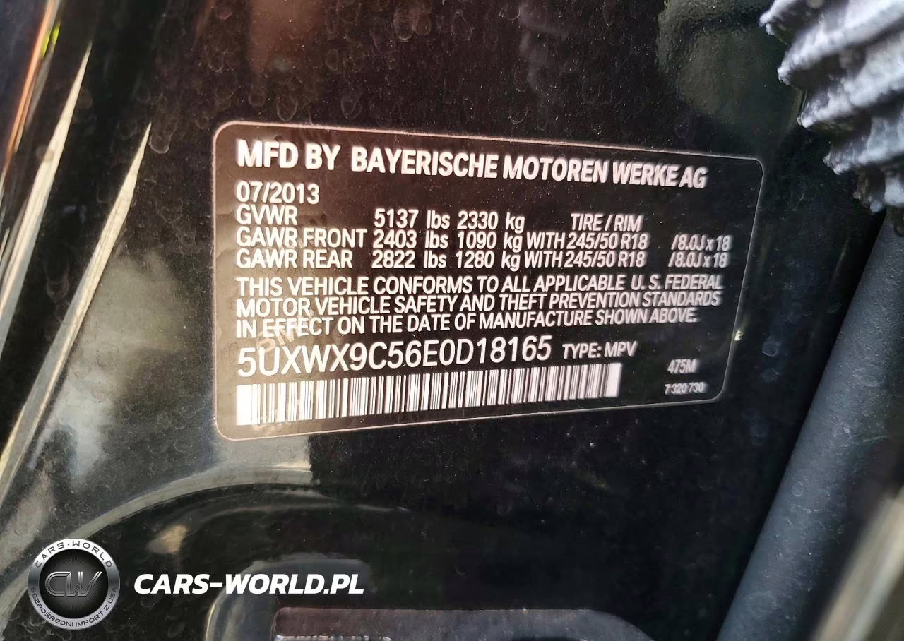 2014 BMW X3 xDrive28I VIN:5UXWX9C56E0D18165 - 13