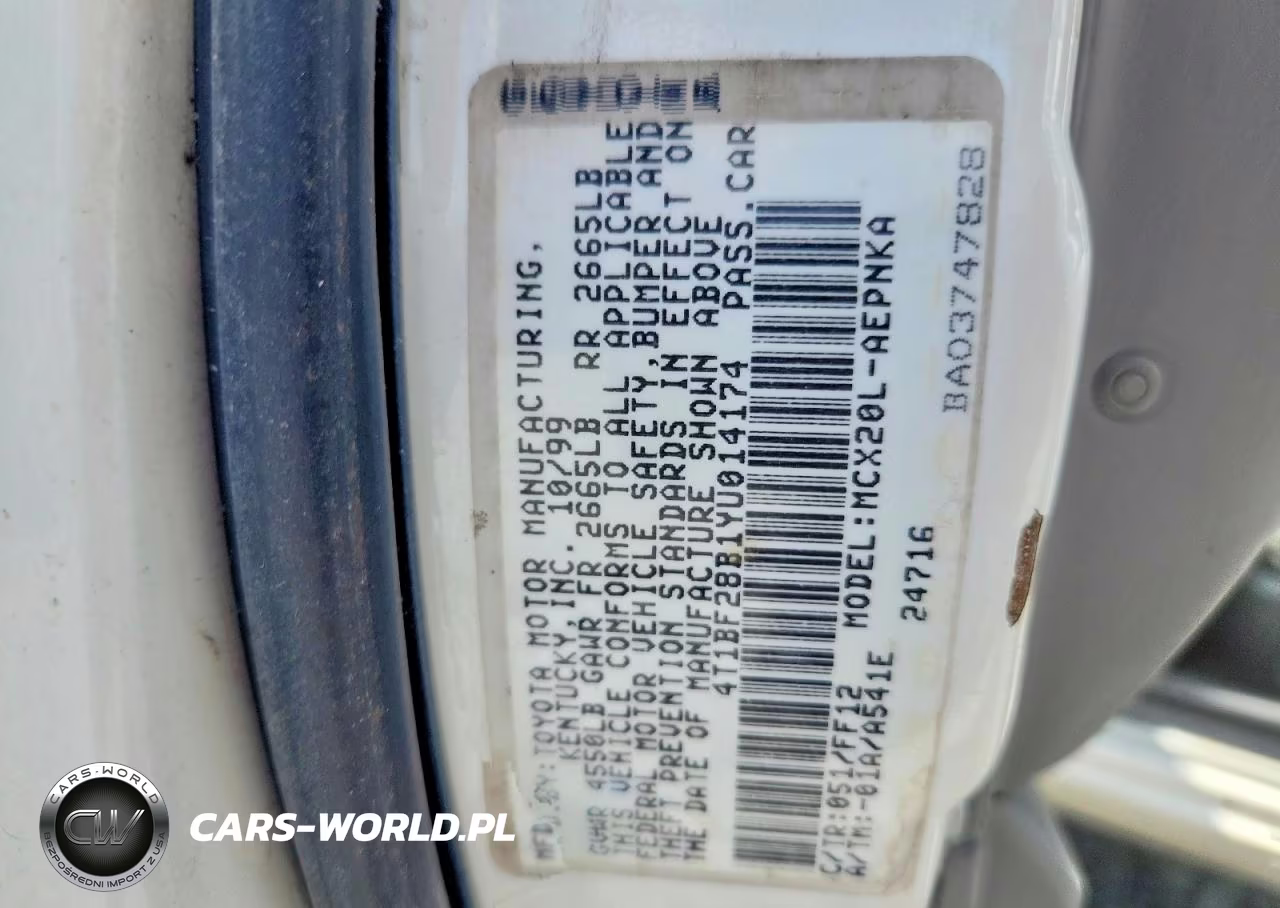 2000 Toyota Avalon Xl VIN:4T1BF28B1YU014174 - 12