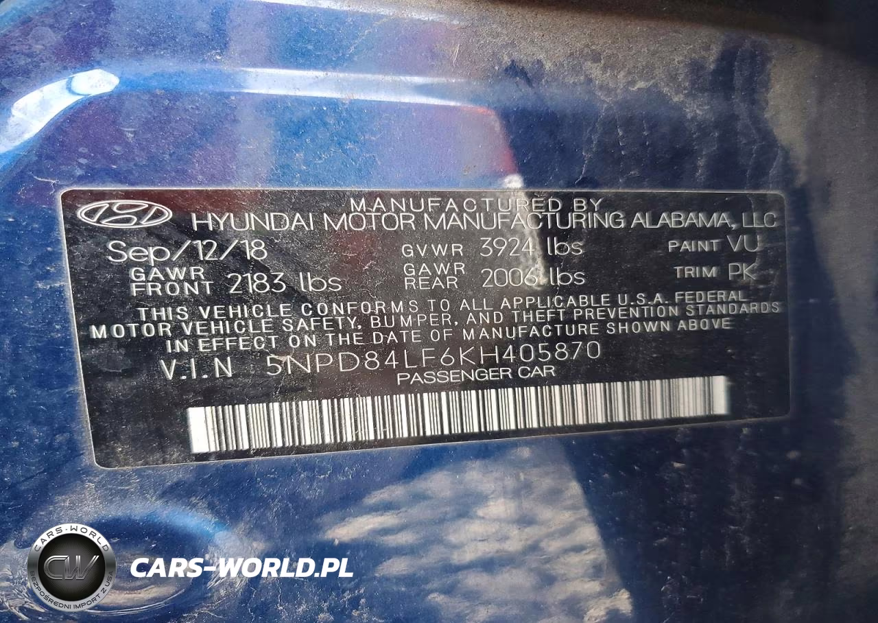 2019 Hyundai Elantra Value Edition VIN:5NPD84LF6KH405870 - 12