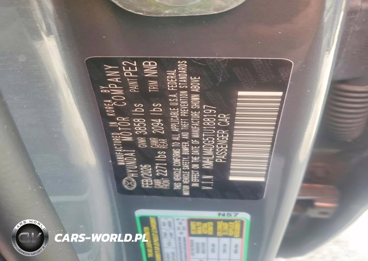 2026 Hyundai Elantra Sel Sport VIN:KMHLM4DG5TU188197 - 12