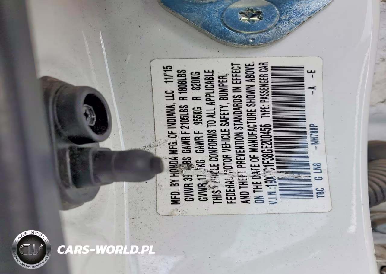 2016 Honda Civic Ex VIN:19XFC1F38GE200456 - 12