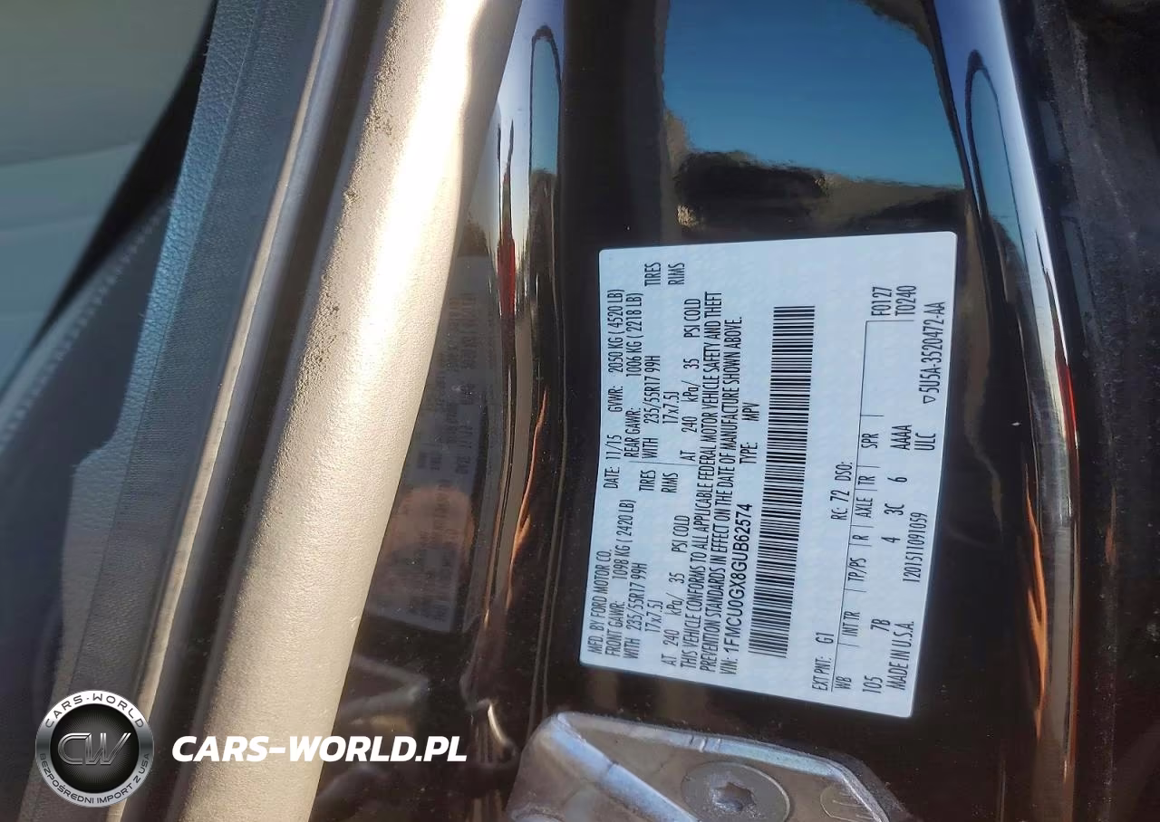 2016 Ford Escape Se VIN:1FMCU0GX8GUB62574 - 12