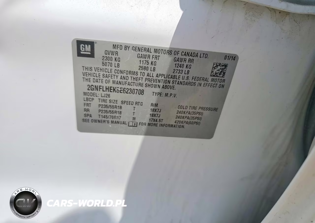2014 Chevrolet Equinox Ltz VIN:2GNFLHEK8E6230708 - 13