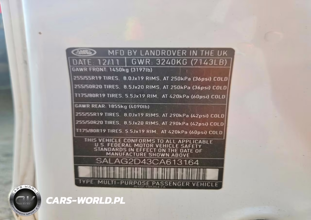 2012 Land Rover Lr4 Hse VIN:SALAG2D43CA613164 - 14