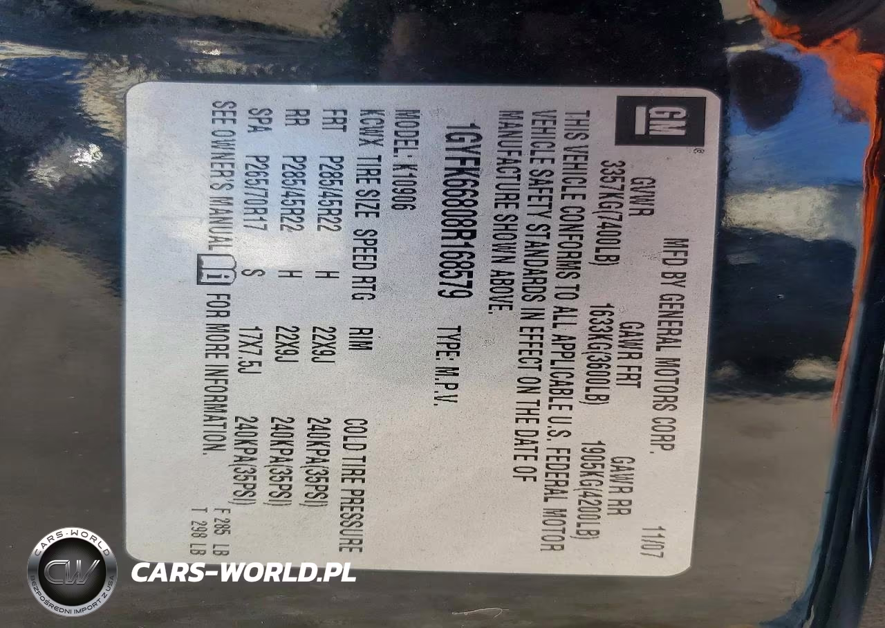 2008 Cadillac Escalade Esv VIN:1GYFK66808R168579 - 13