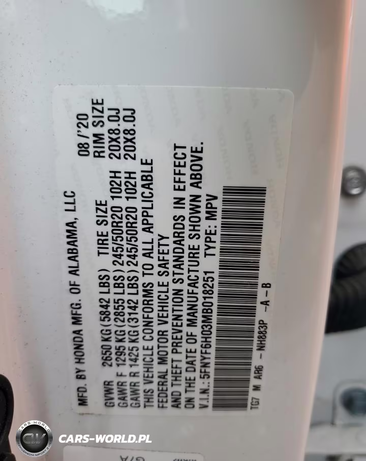 2021 Honda Pilot Elite VIN:5FNYF6H03MB018251 - 13
