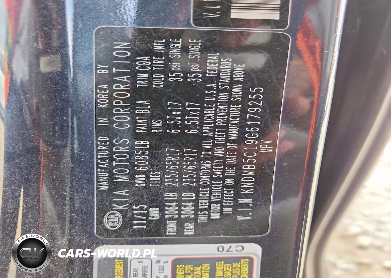 2016 Kia Sedona Lx VIN:KNDMB5C19G6179255 - 14