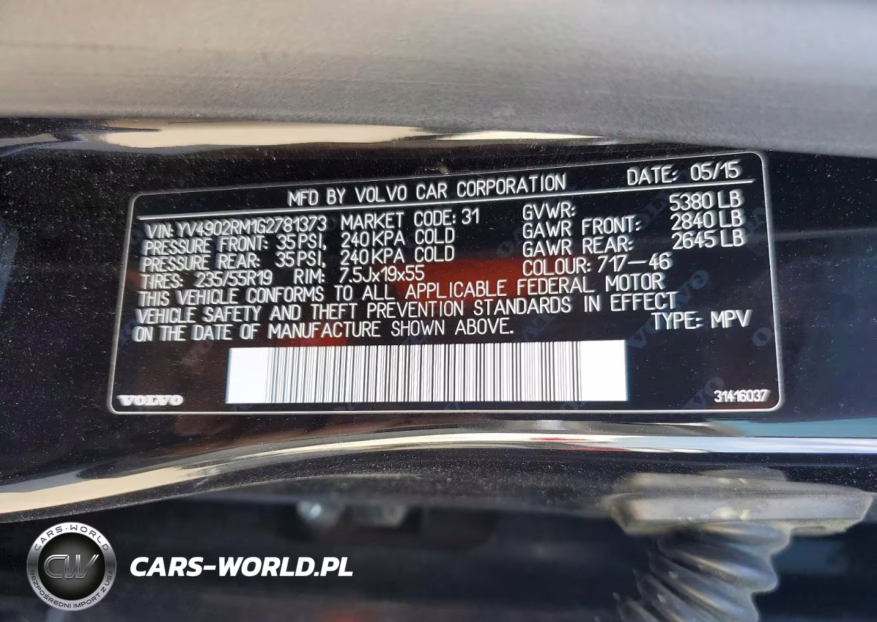 2016 Volvo Xc60 T6 Platinum VIN:YV4902RM1G2781373 - 12