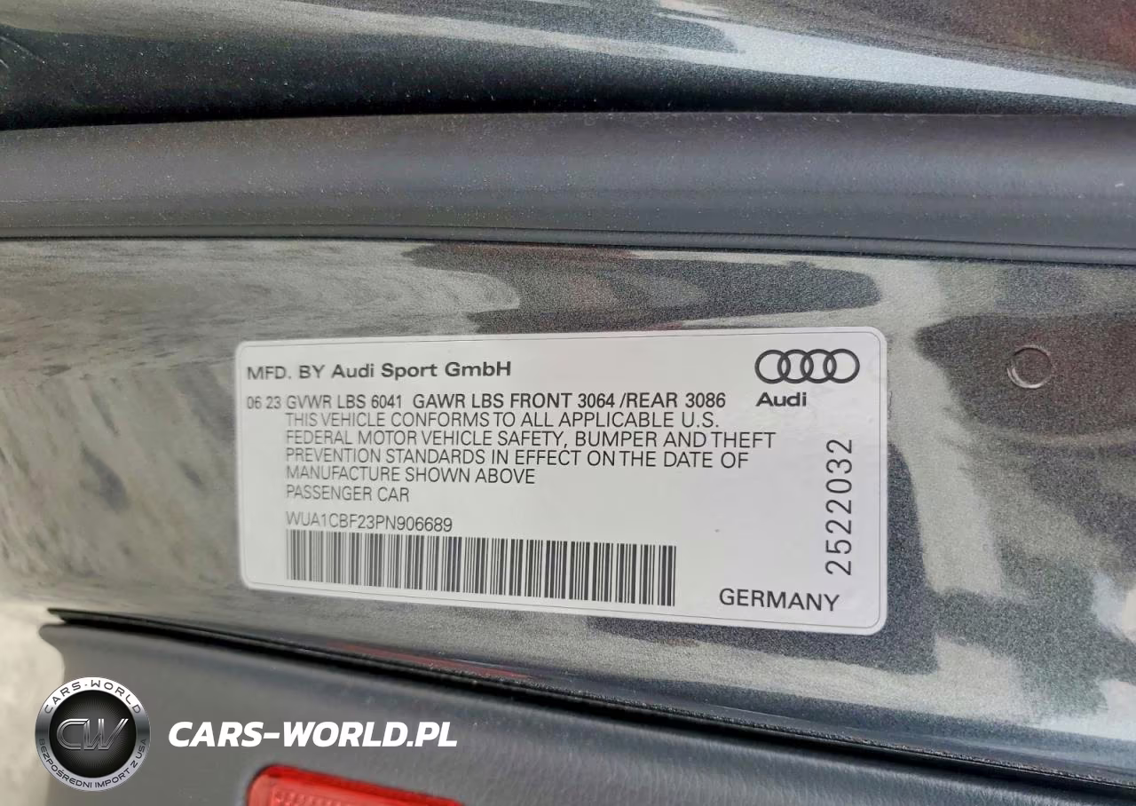 2023 Audi Rs6 VIN:WUA1CBF23PN906689 - 12