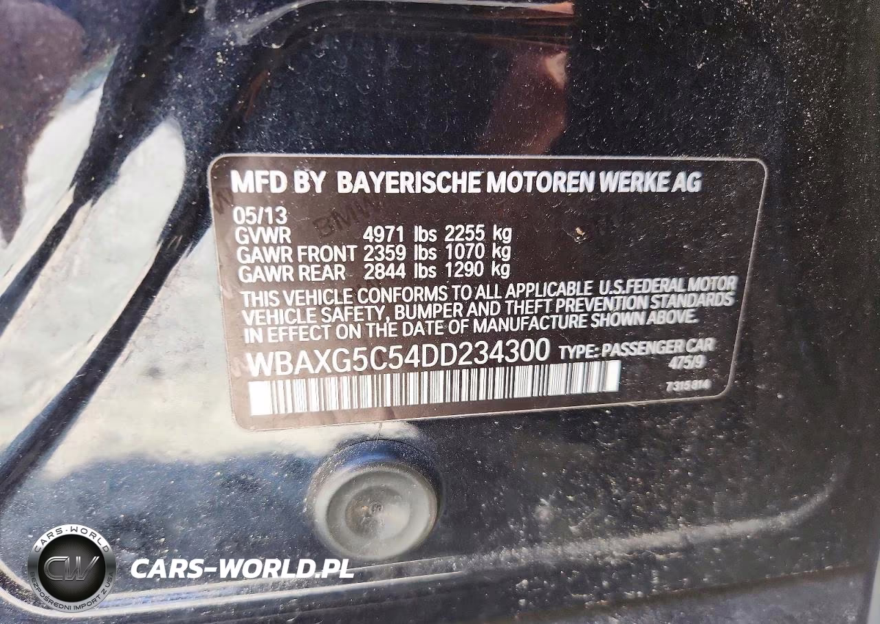 2013 BMW 528 I VIN:WBAXG5C54DD234300 - 12