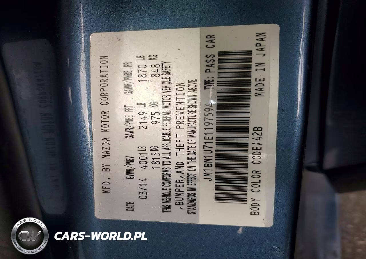 2014 Mazda 3 Sport VIN:JM1BM1U71E1197594 - 12