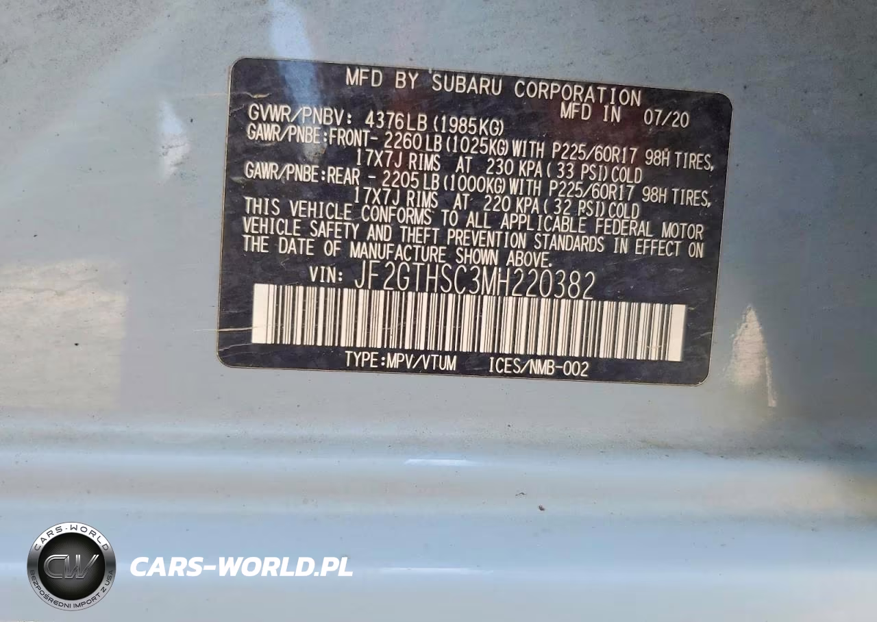 2021 Subaru Crosstrek Sport VIN:JF2GTHSC3MH220382 - 13