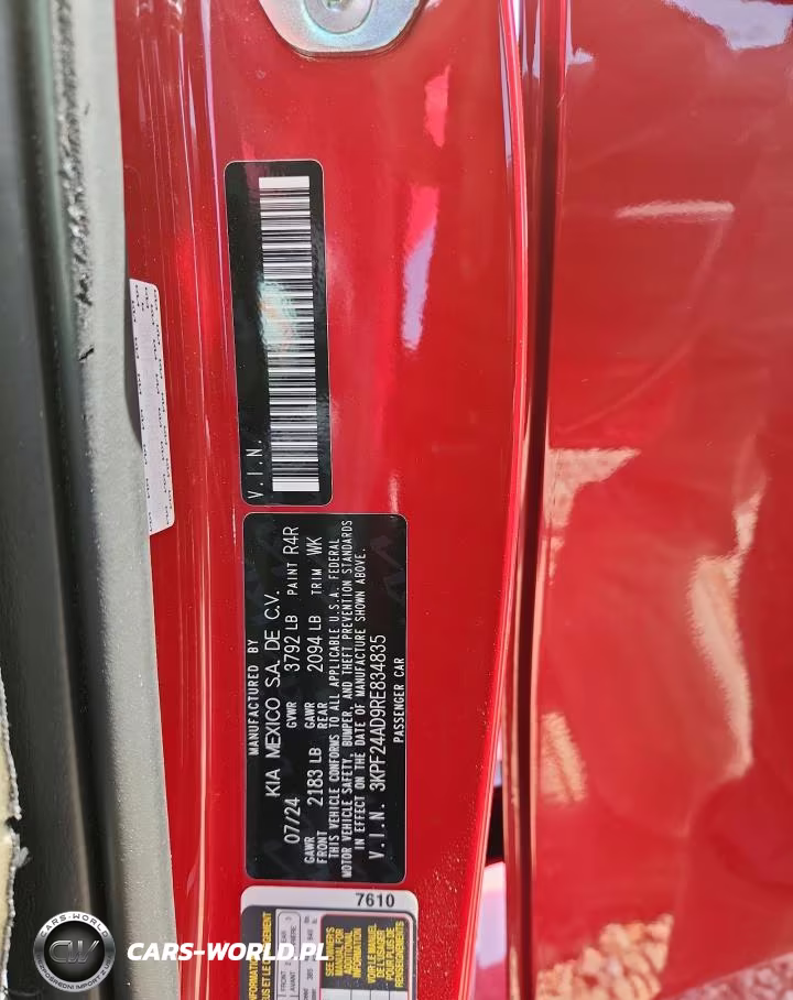 2024 Kia Forte Lxs VIN:3KPF24AD9RE834835 - 13