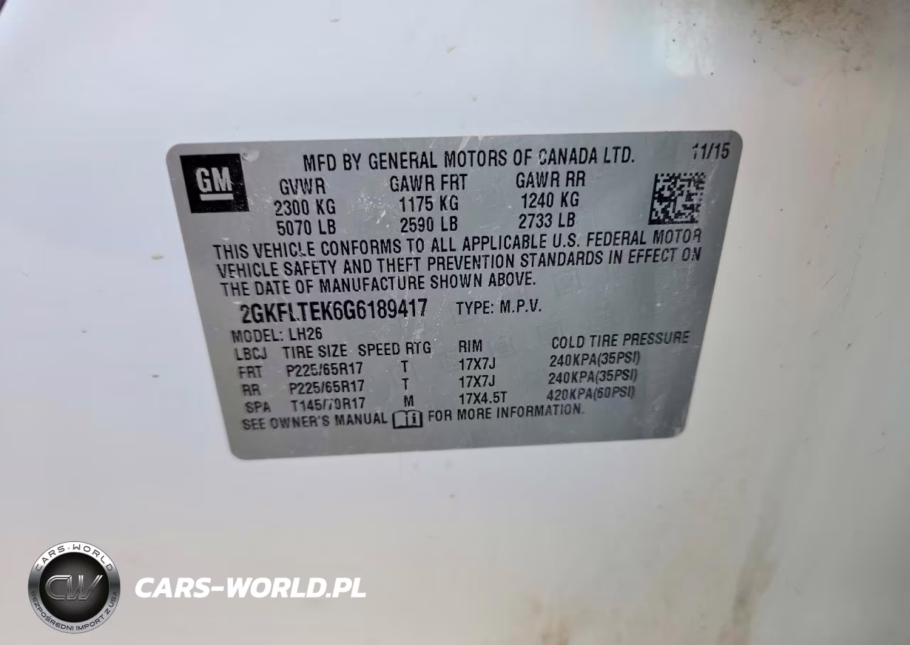 2016 GMC Terrain Sle VIN:2GKFLTEK6G6189417 - 13