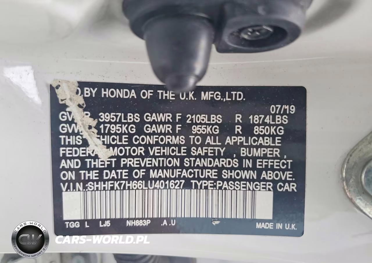 2020 Honda Civic Ex VIN:SHHFK7H66LU401627 - 12