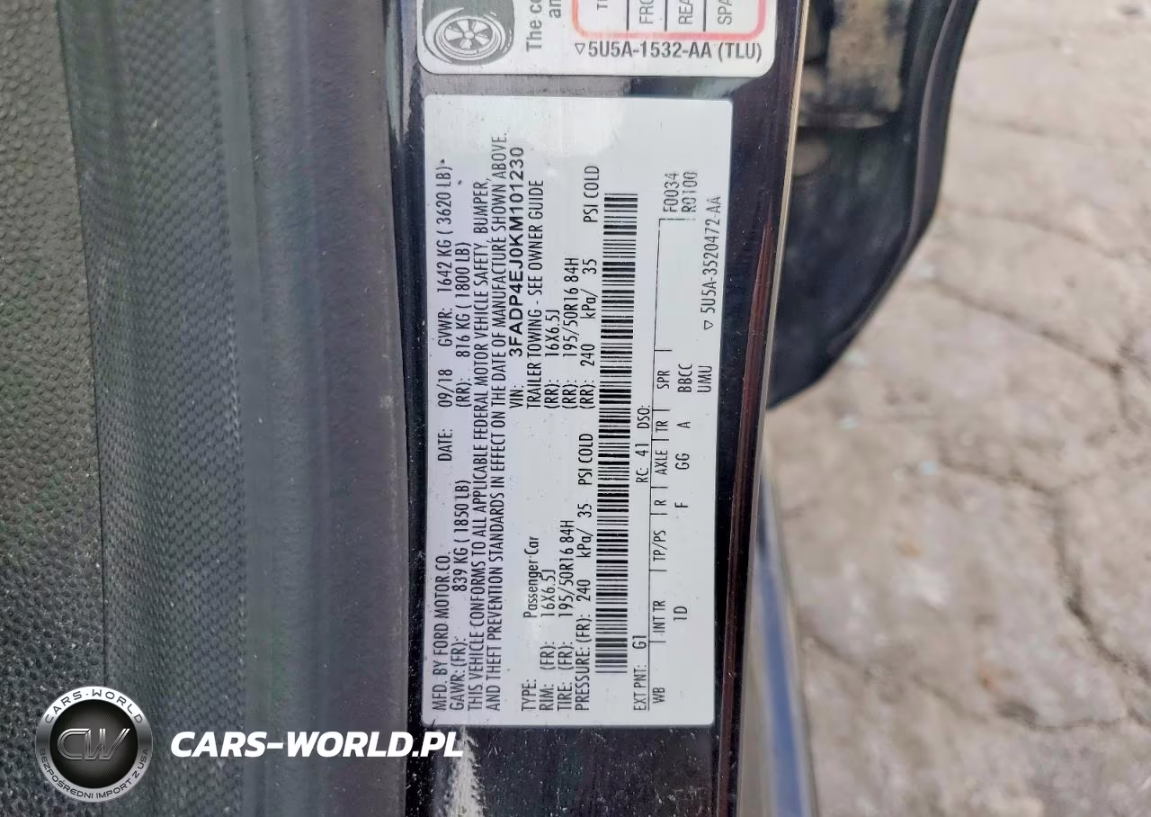 2019 Ford Fiesta Se VIN:3FADP4EJ0KM101230 - 12
