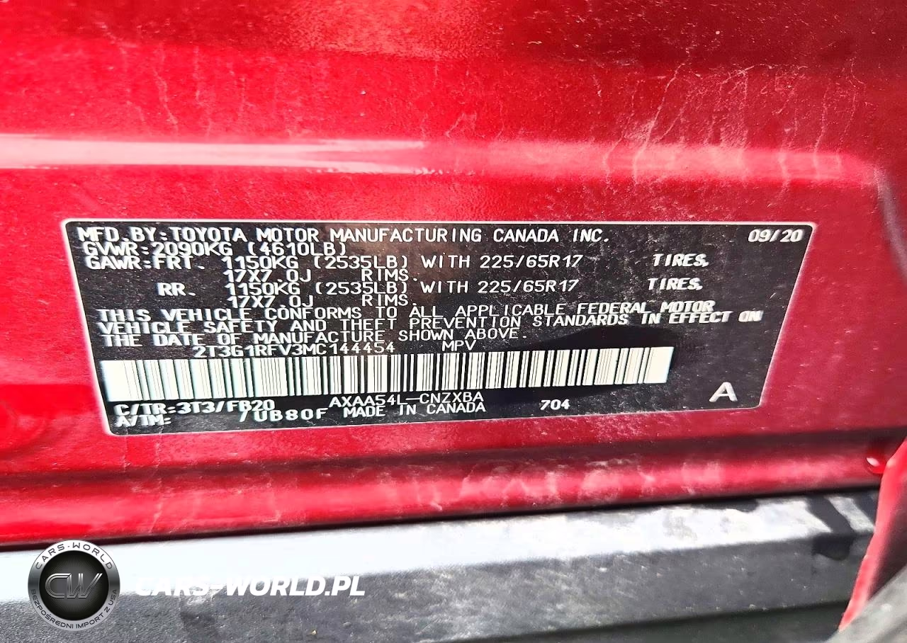 2021 Toyota Rav4 Le VIN:2T3G1RFV3MC144454 - 14