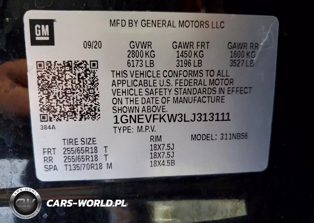 2020 Chevrolet Traverse Ls VIN:1GNEVFKW3LJ313111 - 13
