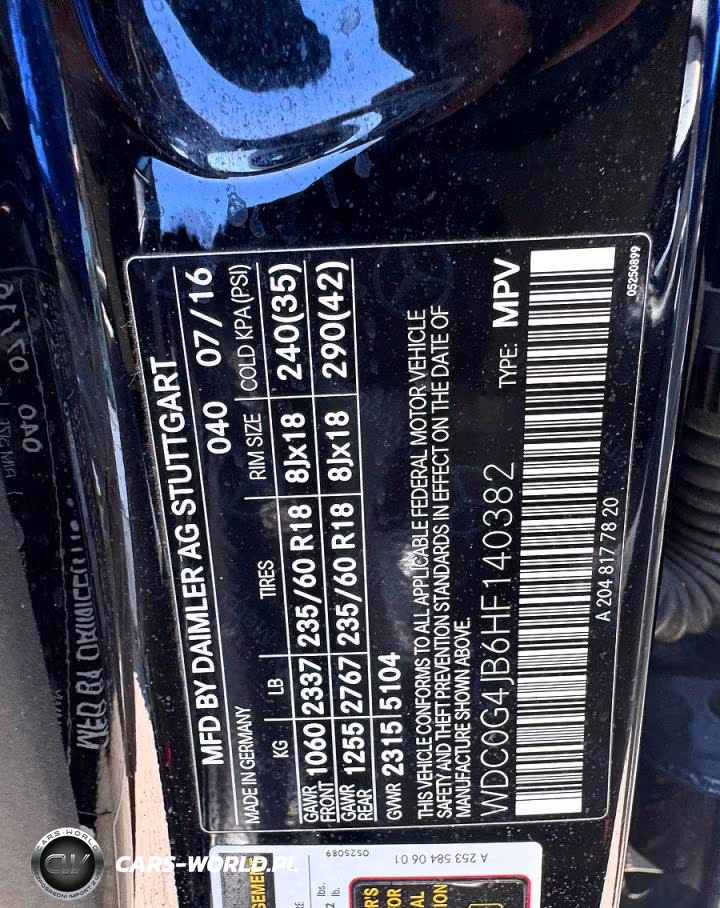 2017 Mercedes-Benz Glc 300 VIN:WDC0G4JB6HF140382 - 10