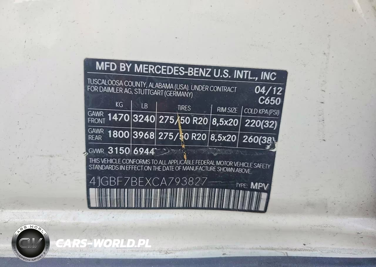 2012 Mercedes-Benz Gl 450 4Matic VIN:4JGBF7BEXCA793827 - 13