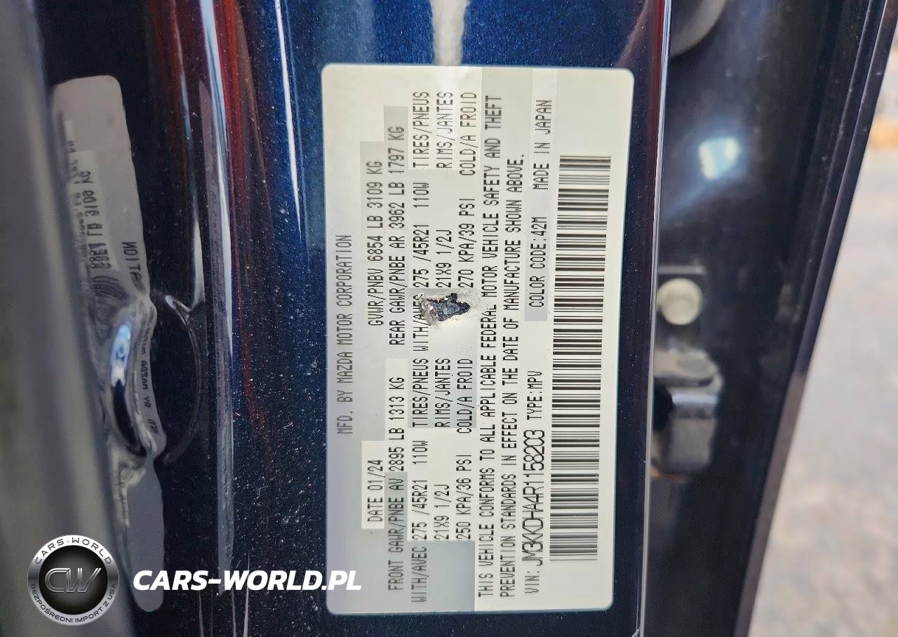 2024 Mazda Cx-90 Premium VIN:JM3KKDHA4R1158203 - 13