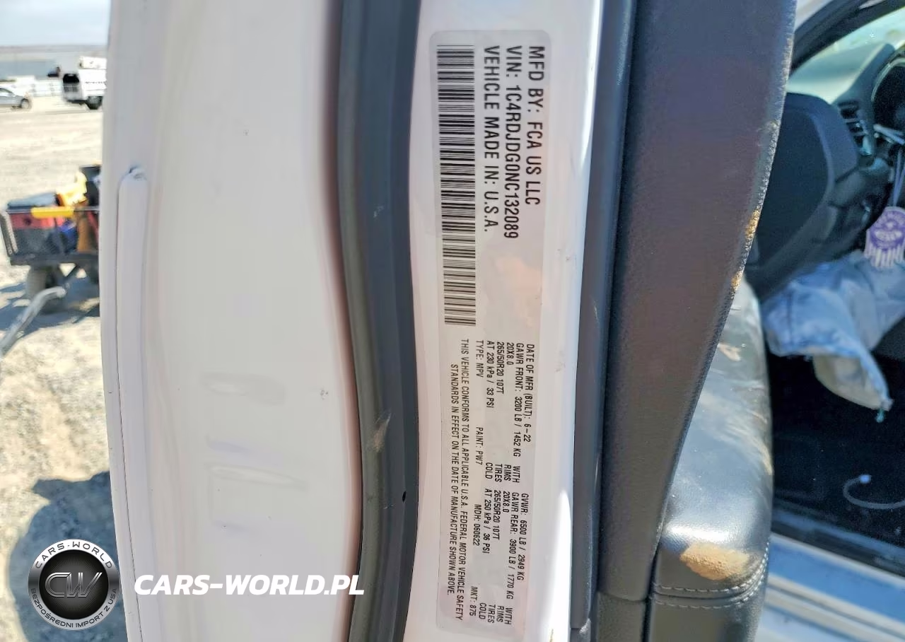 2022 Dodge Durango Gt VIN:1C4RDJDG0NC132089 - 13