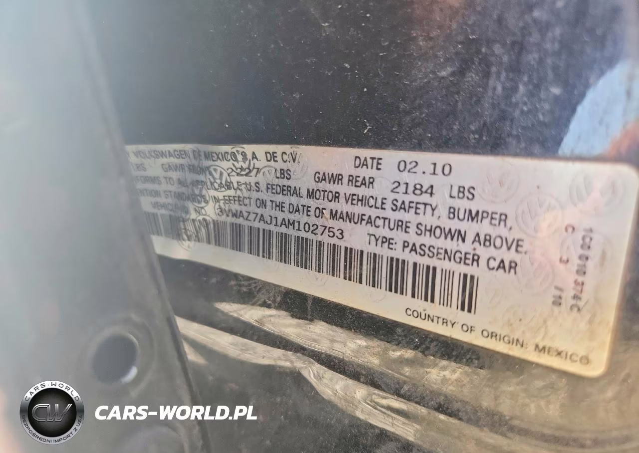 2010 Volkswagen Jetta Limited VIN:3VWAZ7AJ1AM102753 - 12