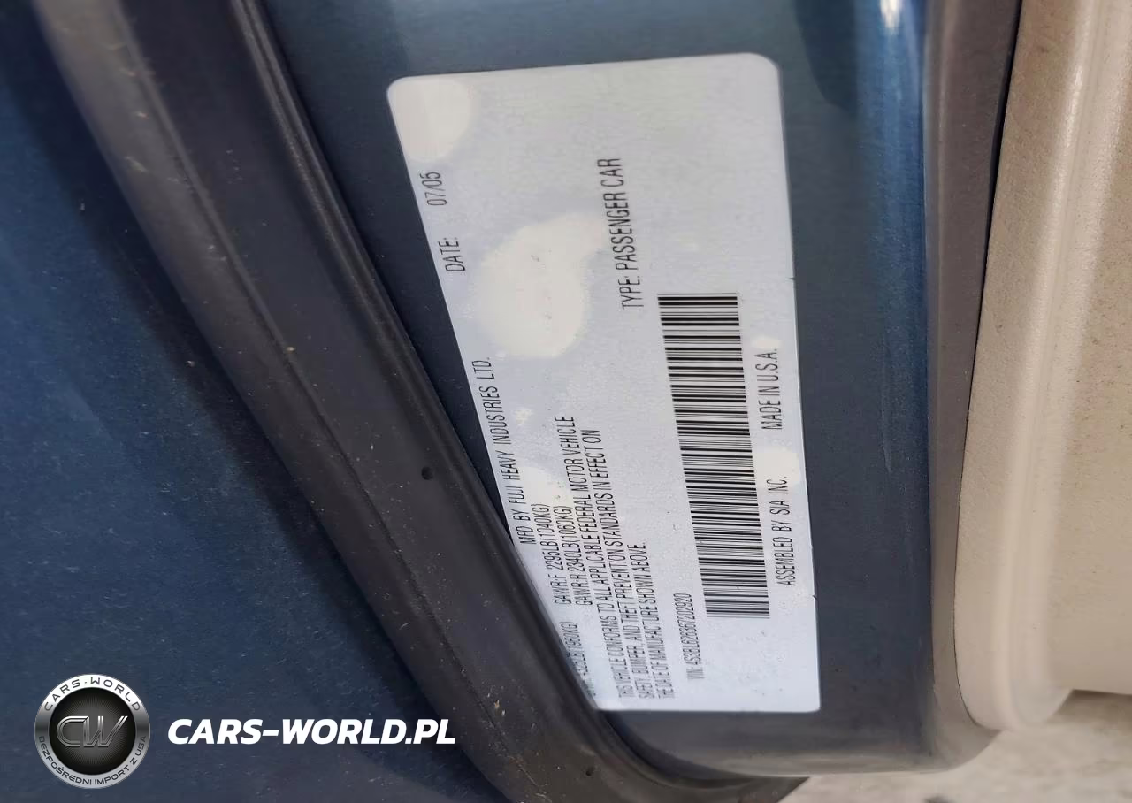 2006 Subaru Legacy 2.5I Limited VIN:4S3BL626367202920 - 12
