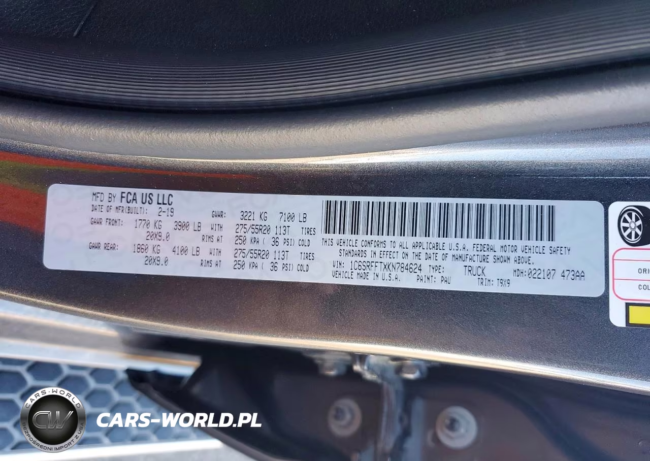 2019 Ram 1500 Big Horn-Lone Star VIN:1C6SRFFTXKN784624 - 12