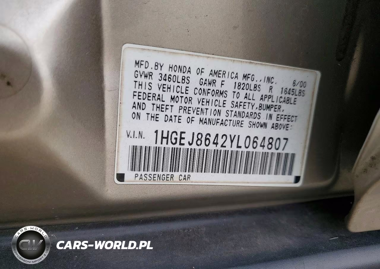 2000 Honda Civic Ex VIN:1HGEJ8642YL064807 - 13